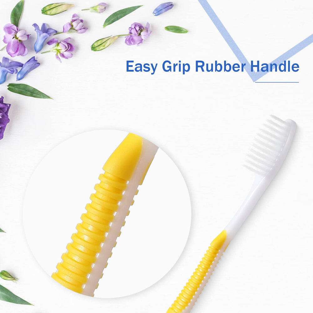 Curved ergonomic handle for comfortable brushing