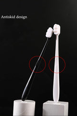 Ergonomic toothbrush handle and slim head design