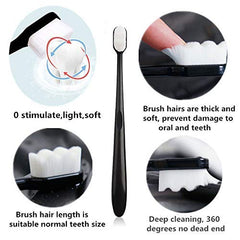 Portable one-piece molded toothbrush for travel