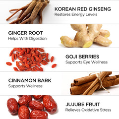 Serving HongSamWon energy drink for focus and energy