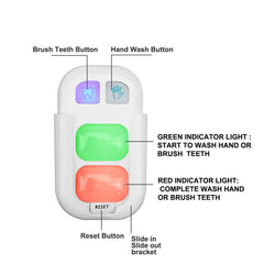 Timer installation with hook-and-loop tape