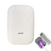 Honzoe toothbrush cleaner and holder in white, front view