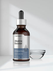 Box and bottle packaging of Horbaach Alkaline Water Drops