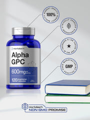 Horbaach Alpha GPC 600mg supplement facts panel