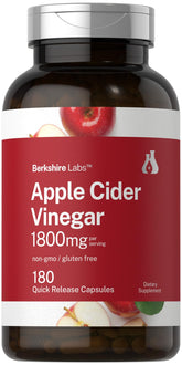 Horbaach Apple Cider Vinegar Capsules bottle highlights convenient daily use