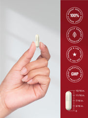 Horbaach Apple Cider Vinegar Capsules bottle with glass of water suggests easy ingestion