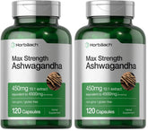 Horbäach Ashwagandha Pack 2 bottle front view