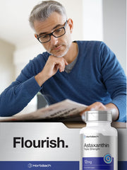 Illustration of astaxanthin derived from microalgae