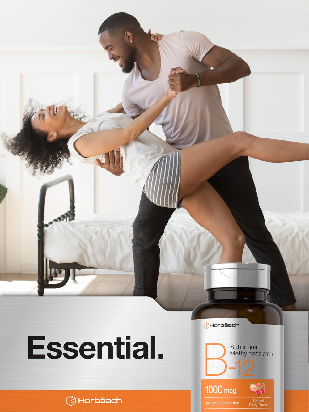 Gluten-Free Vitamin B12 Sublingual Berry Flavor 1000 mcg - Horbaach
