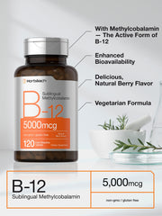 Methylcobalamin B12 5000 mcg tablets label
