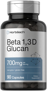 Front view of Horbaach Beta Glucan 700 mg bottle