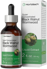 Horbäach Black Walnut Hull Wormwood Extract Tincture bottle 2 fl oz