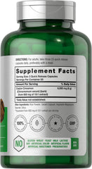 Close-up of Horbäach Ceylon Cinnamon Capsules bottle label