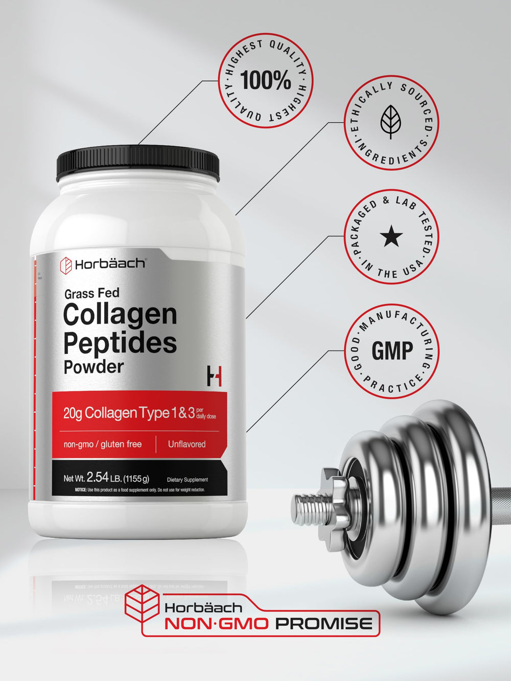 Grass-fed collagen Type I & III supplement