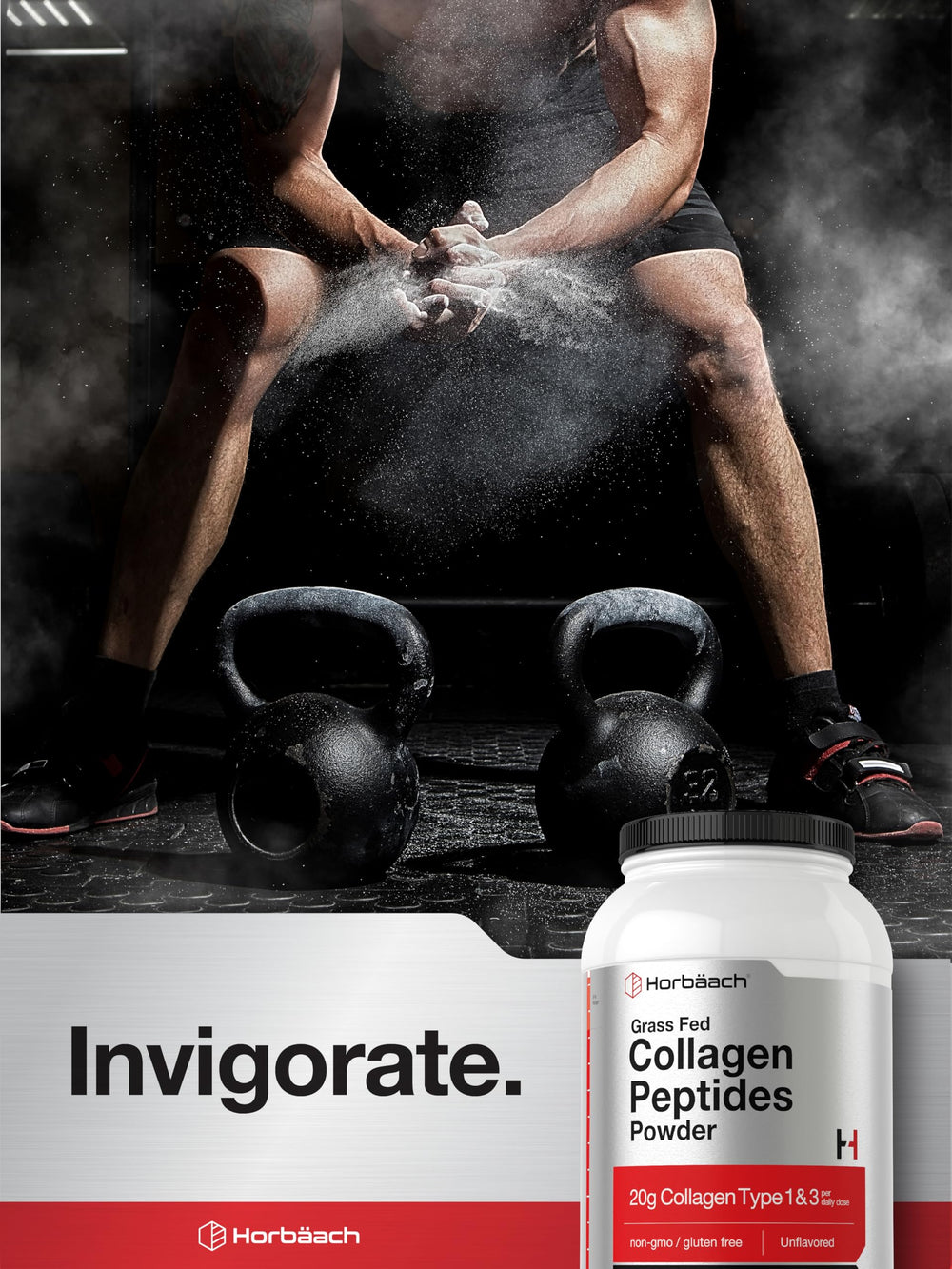 Horbaach collagen powder 40 oz with no artificial flavors