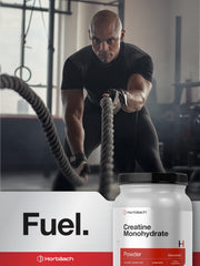 Scoop of Horbäach Creatine Monohydrate Powder