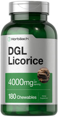 Bottle of Horbäach DGL Licorice Chewable Tablets (180-count)