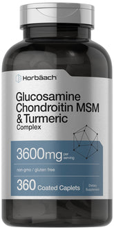 Horbäach Glucosamine Chondroitin MSM bottle and label