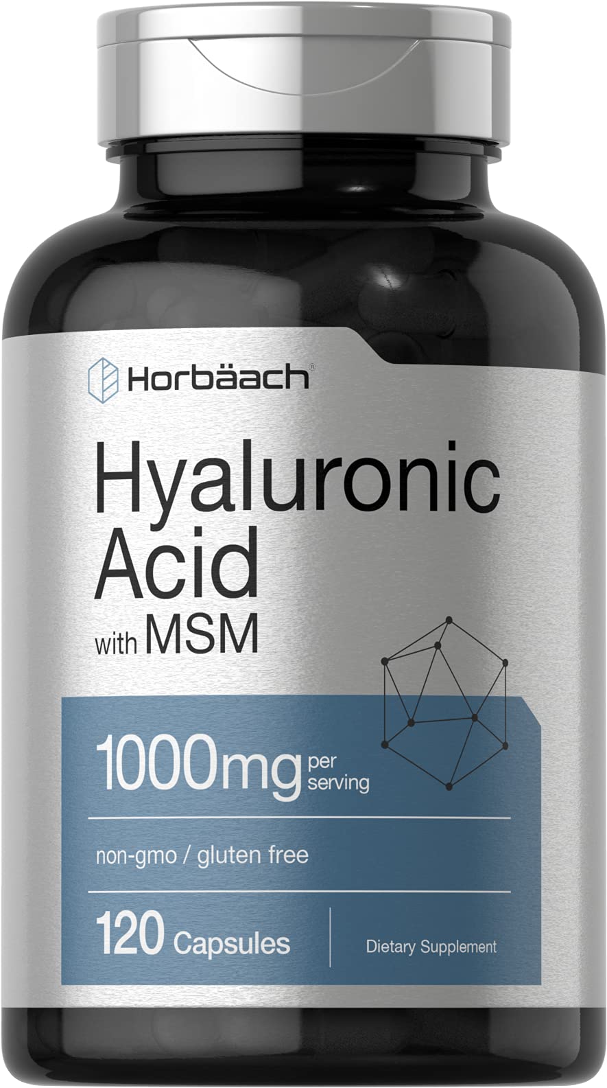 Horbäach Hyaluronic Acid with MSM bottle front view