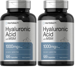 Horbäach Hyaluronic Acid with MSM bottle – 1000 mg, 120 capsules