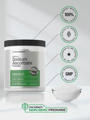 Ingredients panel of Horbaach Vitamin C powder