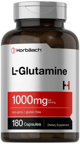 Horbaach L-Glutamine Capsules bottle front view