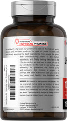 180-count bottle label details for Horbaach L-Glutamine
