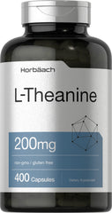 Horbaach L-Theanine 200mg bottle front label