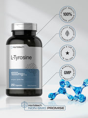 L-Tyrosine quick-release capsules ready to take