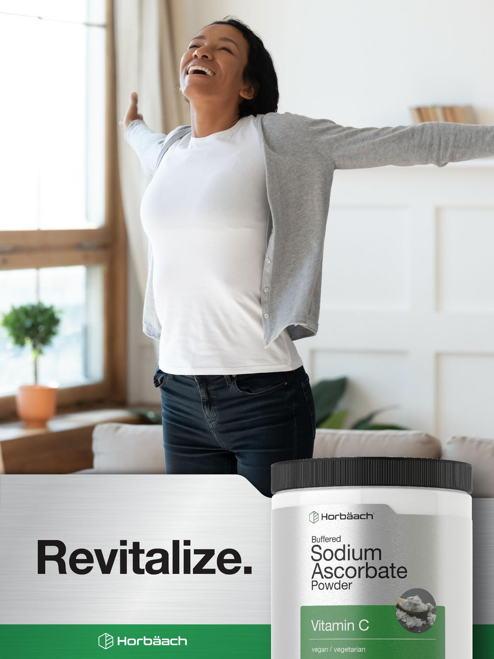 Lab tested Horbaach quality assurance for Vitamin C powder