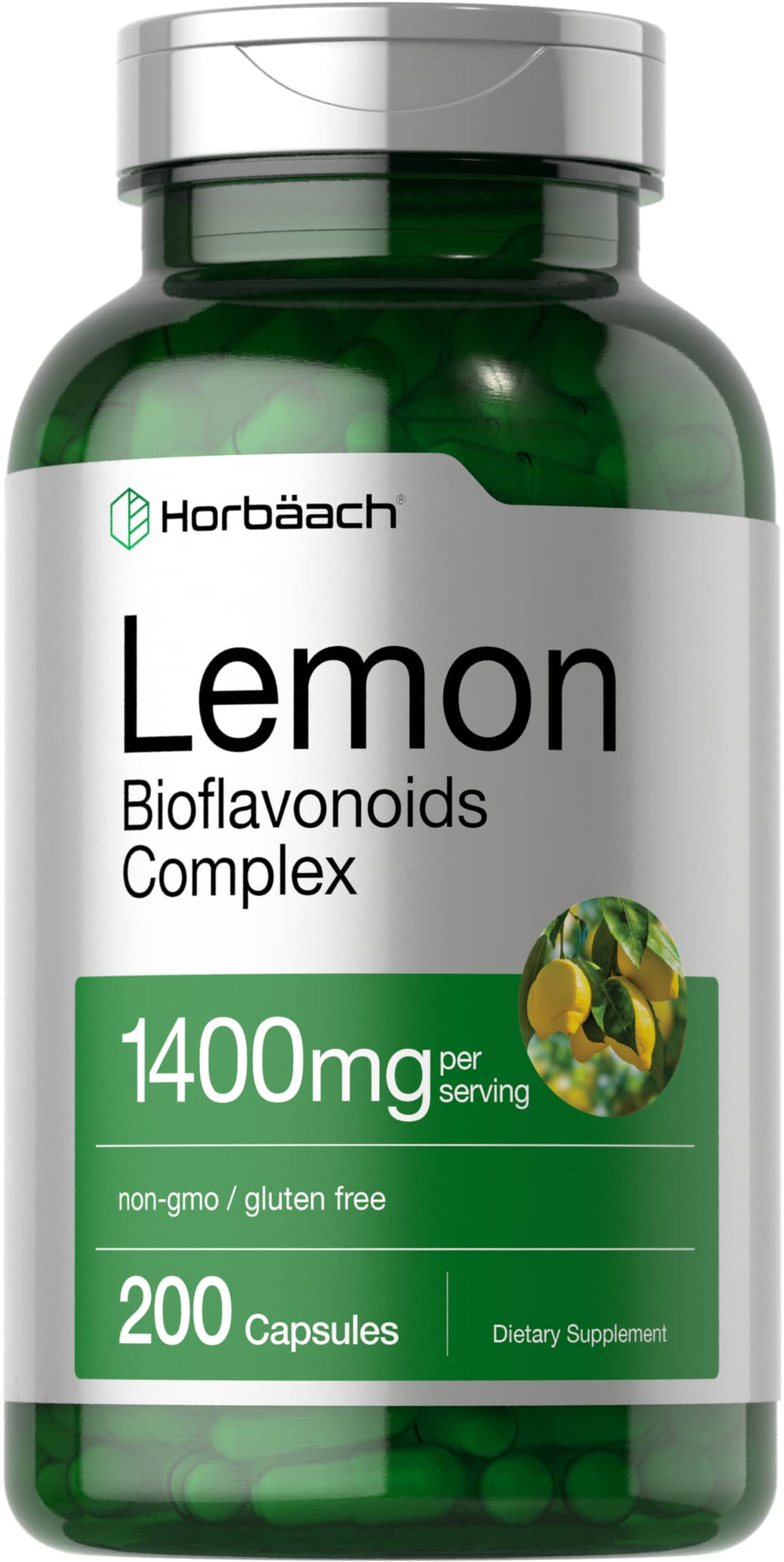 Horbäach Lemon Bioflavonoids bottle - 1400 mg, 200 capsules