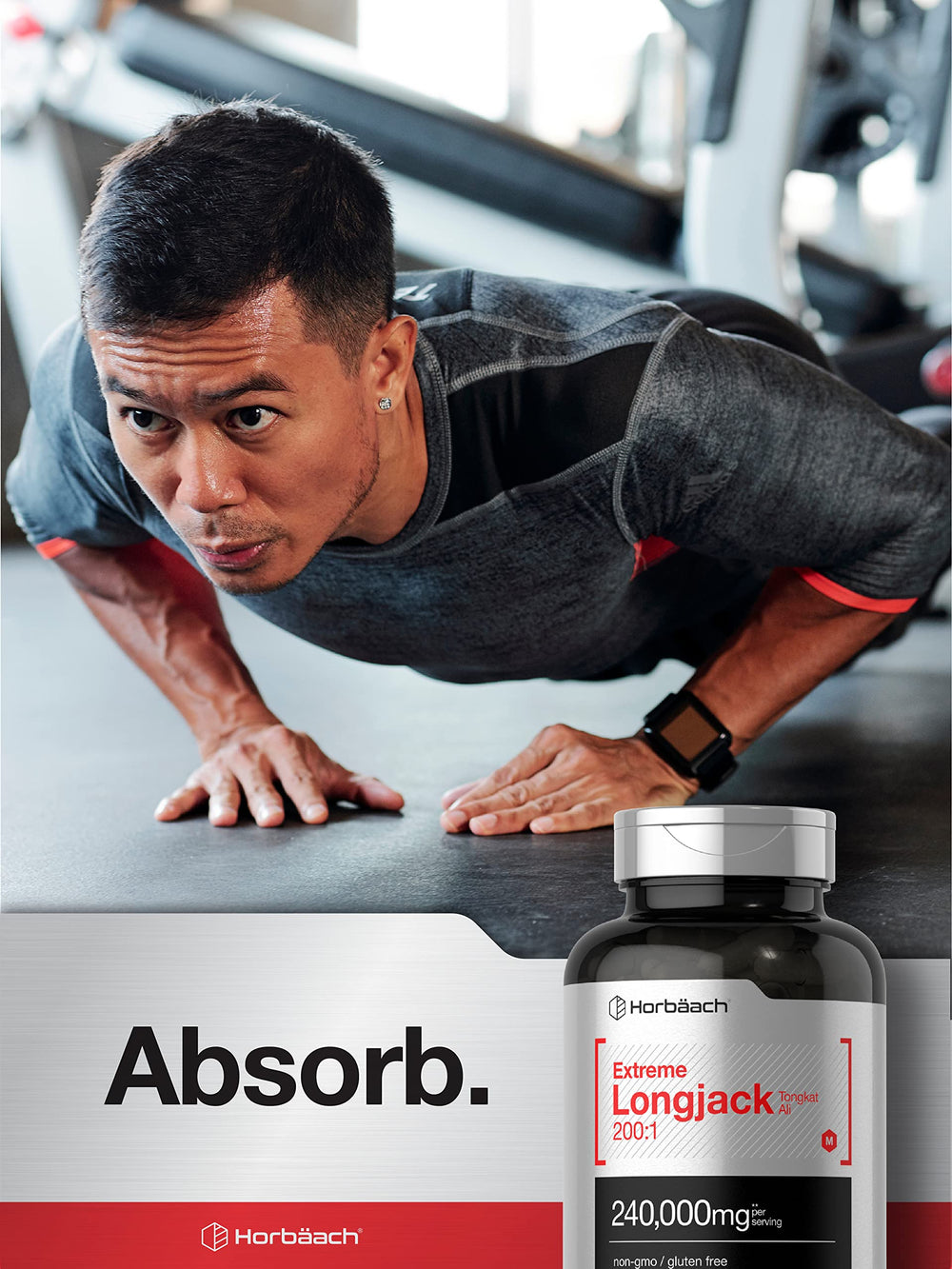 Horbäach Tongkat Ali lab-tested ingredients indicating trusted quality.