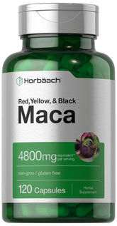 Front hero image of Horbaach Maca Root Capsules bottle
