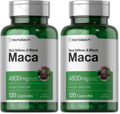Horbäach Maca Root Capsules bottle front