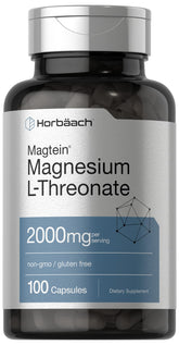 Bottle of Horbaach Magtein Magnesium L-Threonate with 100 capsules