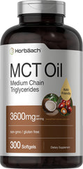 Horbäach MCT Oil Pills 3600mg bottle with 300 softgels