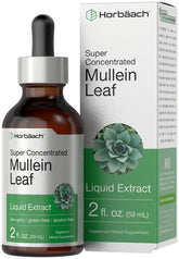 2 oz Horbaach Mullein Leaf Extract Drops bottle on white background
