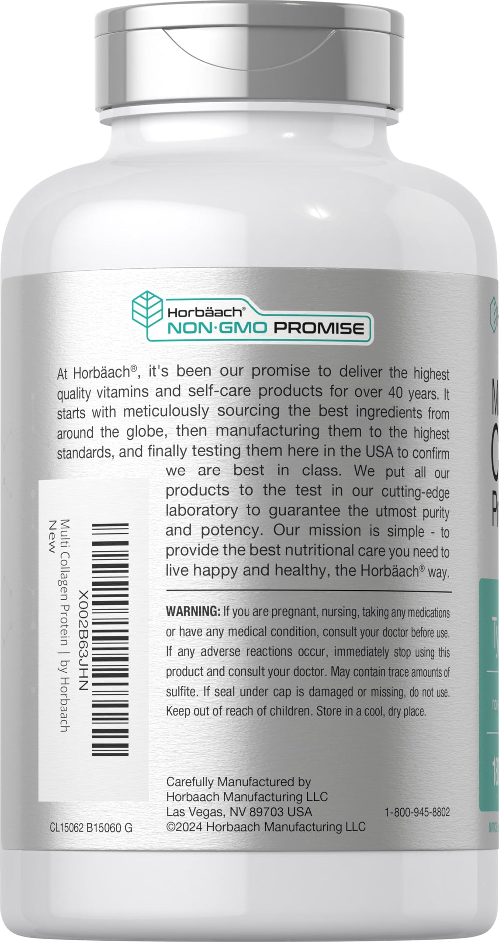 Graphic showing hydrolyzed collagen types I II III V X