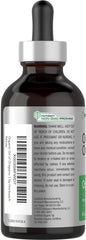 Close-up of Horbäach Organic Oil of Oregano Drops label
