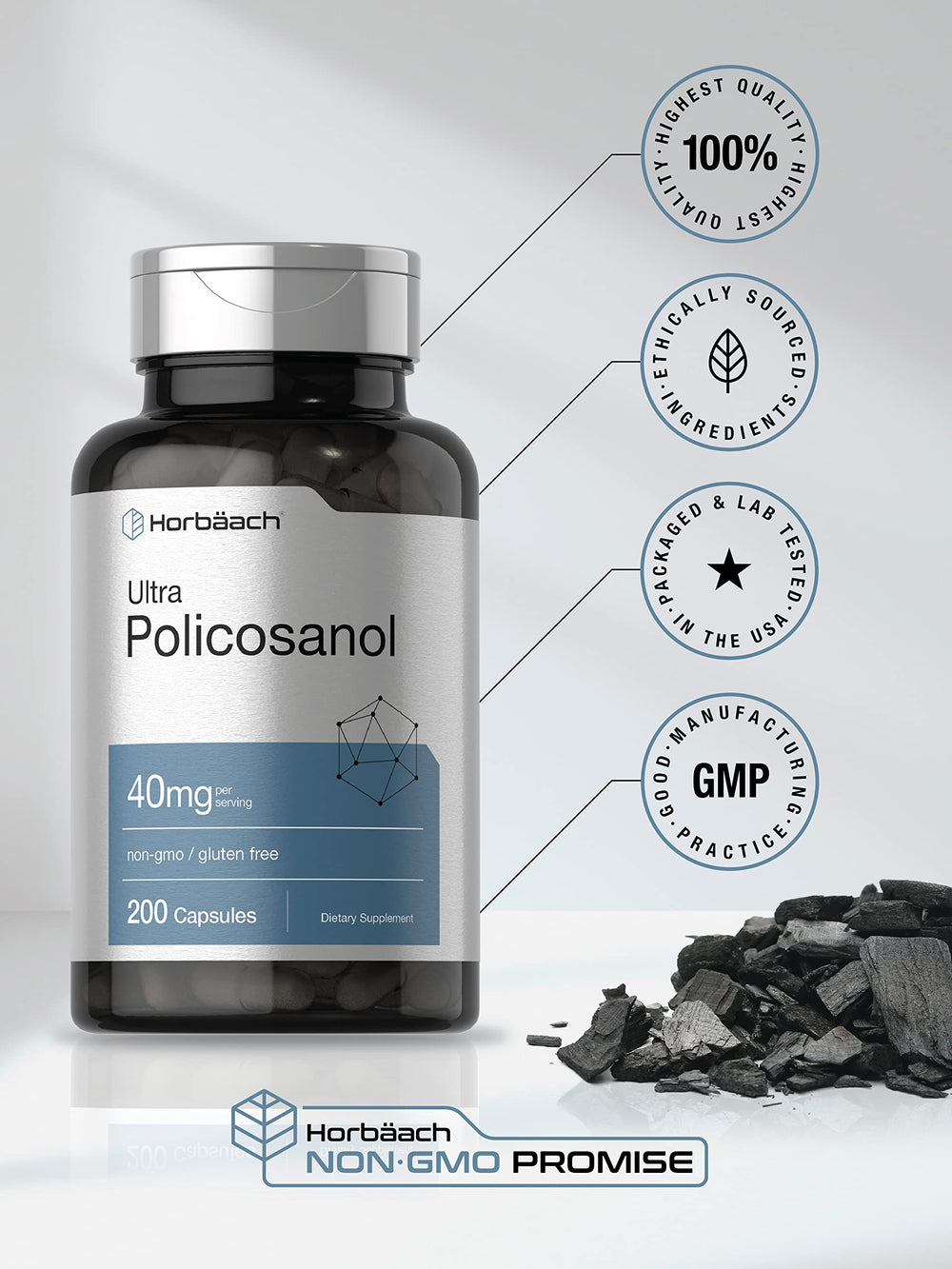 Lab-tested quality and pure ingredients for Horbäach Policosanol