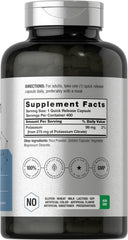 Close-up of Potassium Citrate 275 mg capsules
