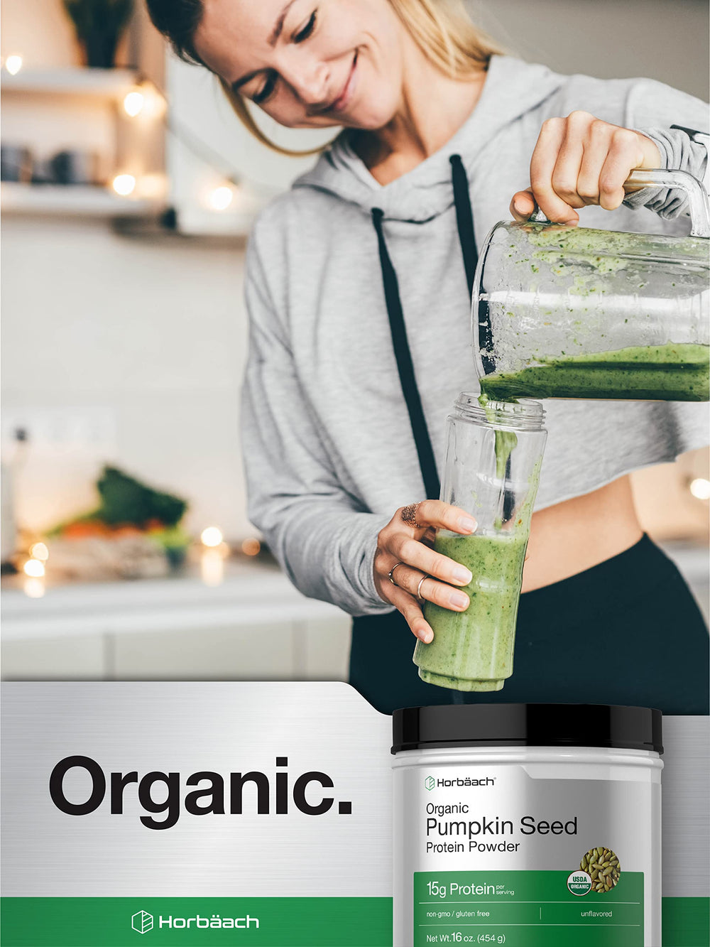 Horbäach pumpkin seed protein powder meal prep ideas for quick snacks.