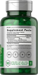 Close-up of Horbaach Saw Palmetto Extract 900mg capsules bottle