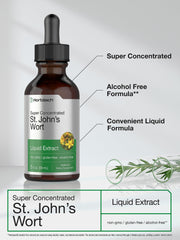 Alcohol-free liquid extract label close-up