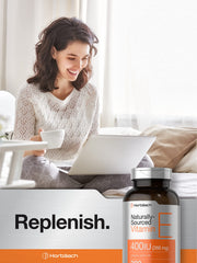 Gluten-free and GMO-free seal on Horbaach Vitamin E