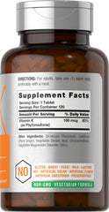 Close-up of Horbaach Vitamin K bottle and tablets