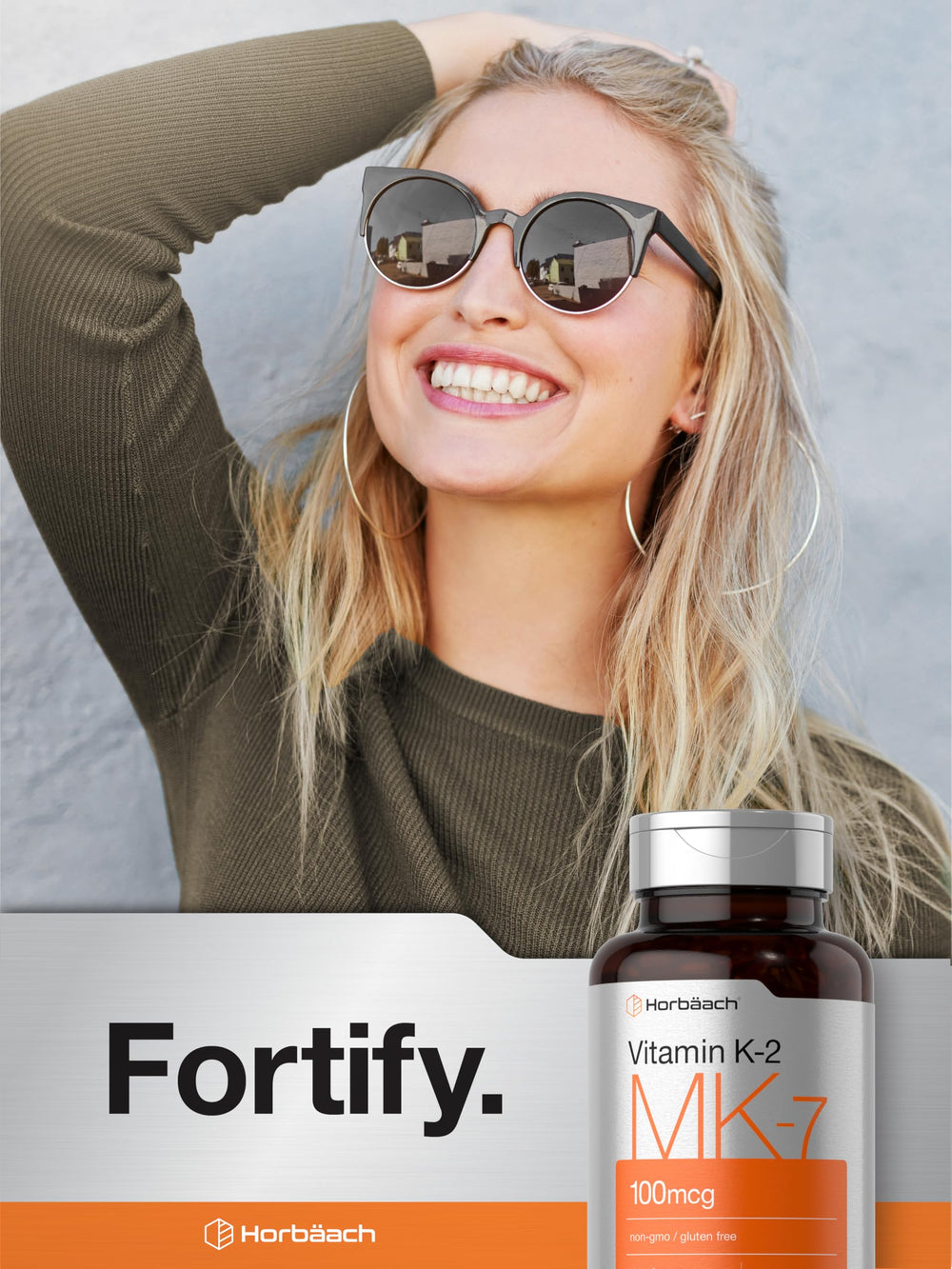 Horbäach Vitamin K2 MK7 product on store shelf