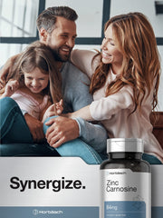 Front view of Horbaach Zinc Carnosine bottle with packaging