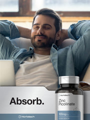 Box packaging for Horbäach Zinc Picolinate 180 capsules