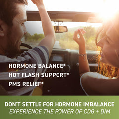 DIM supplement aiding hormonal acne support